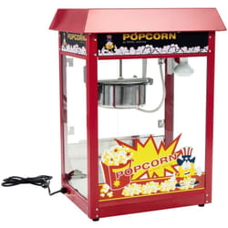 Helloshop26 - Macchina per popcorn professionale rossa da 1.600 watt