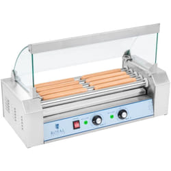 Helloshop26 - Macchina professionale per hot dog in acciaio inox 8 salsicce 1.000 watt