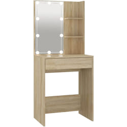 Toeletta di design con led 60 x 40 x 140 cm beige