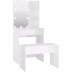 Il set da trucco alla moda dona alla tua camera da letto un aspetto raffinato e senza tempo. Il set da trucco con LED è un co ...
