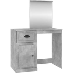 Toeletta tavolo da trucco mobili di design mobili per camera da letto e specchio 90 x 50 x 132,5 cm mdf grigio
