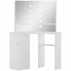 Fai la tua routine mattutina con stile con il nostro elegante tavolo da trucco! Questa toletta, realizzata in MDF di qualità, ...