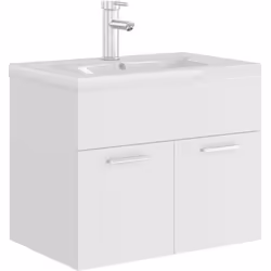 Questo mobile sottolavabo con lavabo integrato si abbina perfettamente al tuo bagno o toilette con un aspetto sorprendente e  ...
