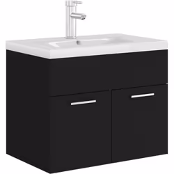 Questo mobile sottolavabo con lavabo integrato si abbina perfettamente al tuo bagno o toilette con un aspetto sorprendente e ...