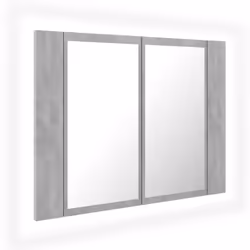 Aggiungi un tocco di estetica gradevole al tuo bagno con questo armadietto a specchio a LED, che aggiunge uno stile contempor ...