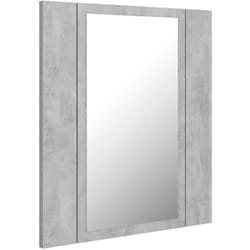 Helloshop26 - Mobile da bagno specchio led 40 x 12 x 45 cm acrilico grigio