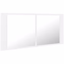 Aggiungi un aspetto esteticamente gradevole al tuo bagno con questo armadietto a specchio a LED, che aggiunge uno stile conte ...