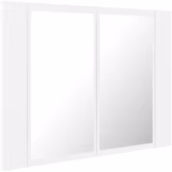 Aggiungi un aspetto esteticamente gradevole al tuo bagno con questo armadietto a specchio a LED, che aggiunge uno stile conte ...