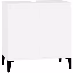 Questo mobiletto per lavabo è pensato per essere un'ottima aggiunta al tuo bagno, conferendogli un aspetto ordinato e sorpren ...