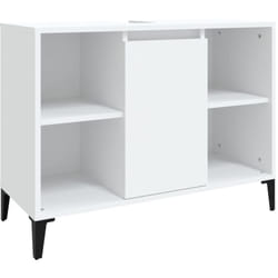 Helloshop26 - Mobile lavello 80 x 33 x 60 cm in derivati del legno bianco