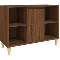Helloshop26 - Mobile lavabo da bagno 80 x 33 x 60 cm in derivati del legno marrone