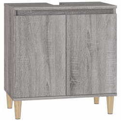 Helloshop26 - Mobile lavabo per lavabo 58 x 33 x 60 cm in mdf grigio