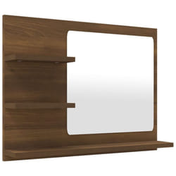 Helloshop26 - Specchio da bagno 60 x 10,5 x 45 cm in mdf marrone