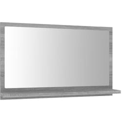 Helloshop26 - Specchio da bagno 60 x 10,5 x 37 cm in mdf grigio