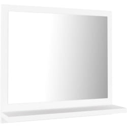 Specchio da bagno 40 x 10,5 x 37 cm in truciolato bianco