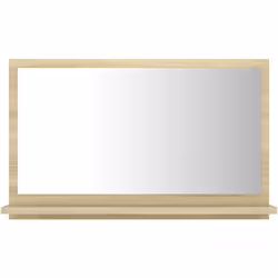 Aggiungi un tocco esteticamente gradevole al tuo bagno con questo specchio, che aggiunge uno stile contemporaneo a qualsiasi  ...