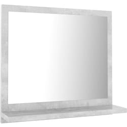 Helloshop26 - Specchio da bagno 40 x 10,5 x 37 cm in truciolato grigio