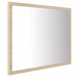 Aggiungi un tocco esteticamente gradevole al tuo bagno con questo specchio a LED, che aggiunge uno stile contemporaneo a qual ...