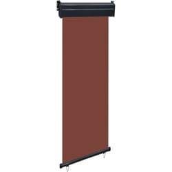 Tenda parasole laterale retrattile per patio giardino terrazza balcone schermo di protezione visiva 60 x 250 cm marrone
