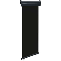 Tenda parasole laterale retrattile per patio giardino terrazza balcone schermo di protezione visiva 60 x 250 cm nero