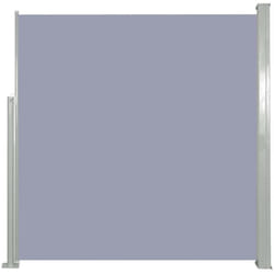 Tenda parasole laterale retrattile per patio giardino terrazza balcone schermo di protezione visiva 140 x 300 cm grigio