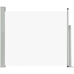 Tenda parasole laterale retrattile per patio giardino terrazza balcone schermo di protezione visiva 100 x 300 cm crema