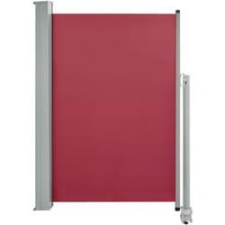 Tenda parasole laterale retrattile per patio giardino terrazza balcone schermo di protezione visiva 120 x 300 cm rosso