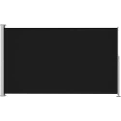 Tenda parasole laterale retrattile per patio giardino terrazza balcone schermo di protezione visiva 180 x 300 cm nero