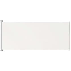 Tenda parasole laterale retrattile per patio giardino terrazza balcone schermo di protezione visiva 180 x 500 cm crema