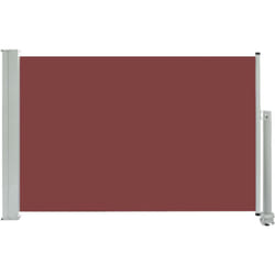 Tenda parasole laterale retrattile per patio giardino terrazza balcone schermo di protezione visiva 60 x 300 cm marrone