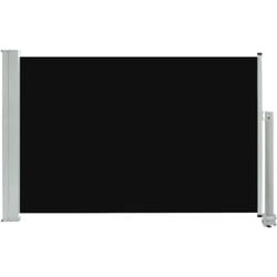 Tenda parasole laterale retrattile per patio giardino terrazza balcone schermo di protezione visiva 60 x 300 cm nero