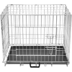 Helloshop26 - Gabbia per cani pieghevole in metallo acciaio zincato 76 x 55 x 61 cm