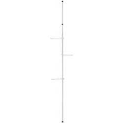 Helloshop26 - Appendiabiti telescopico con altezza regolabile 110 - 305 cm bianco