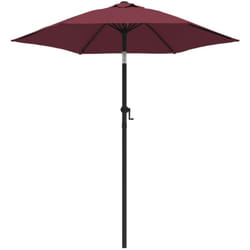 Ombrellone 200 x 211 cm in alluminio bordeaux