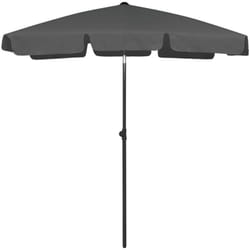 Ombrellone da spiaggia 180 x 120 cm antracite