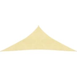 Vela ombreggiante per ombrellone in hdpe triangolare 3,6 x 3,6 x 3,6 mt beige
