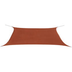 Vela ombreggiante per ombrellone in tessuto Oxford rettangolare 4 x 6 mt terracotta