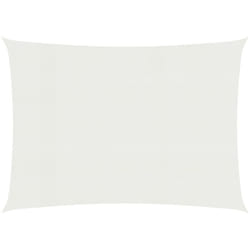 Vela in tessuto per ombrellone 160 g/m² bianco 3,5 x 4,5 m HDPE