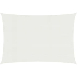 Vela parasole in tessuto 160 g/m² 3 x 6 m hdpe bianco