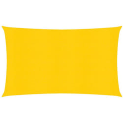 Vela ombreggiante 160 g/m² gialla 3 x 6 m hdpe