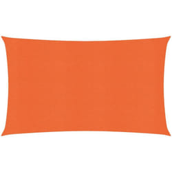 Vela ombreggiante 160 g/m² arancione 2,5 x 5 m hdpe