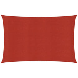 Vela ombreggiante 160 g/m² rossa 3 x 4,5 m hdpe
