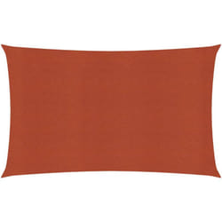 Vela ombreggiante 160 g/m² terracotta 2 x 5 m hdpe
