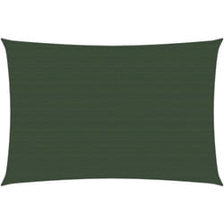 Vela ombreggiante 160 g/m² verde scuro 2,5 x 3,5 m HDPE