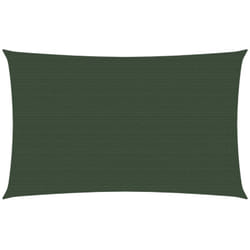 Vela ombreggiante 160 g/m² verde scuro 3,5 x 5 m hdpe