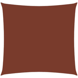 Telo parasole a vela parasole quadrato in tessuto oxford 3 x 3 mt terracotta