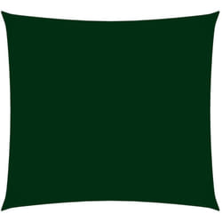 Helloshop26 - Vela per ombrellone quadrata in tessuto oxford 4 x 4 m verde scuro
