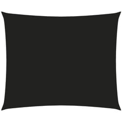 Helloshop26 - Vela parasole in tessuto oxford rettangolare 2 x 3 m nero