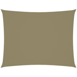 Ombrellone in tessuto vela rettangolare in tessuto oxford 3 x 4,5 mt beige