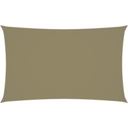 Ombrellone in tessuto vela rettangolare in tessuto oxford 3 x 6 mt beige